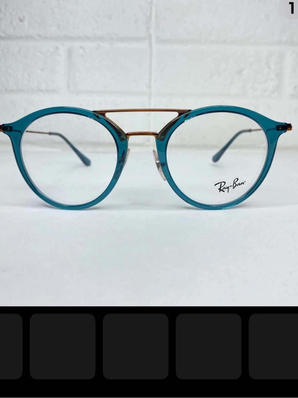 Ray-Ban RB 7097 5632 Aqua
Blue/Copper Crystal 49-21-145
Eyeglasses Frames 10972